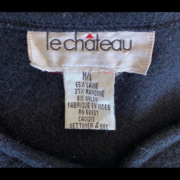 Vintage Le Chateau fringed appliqué jacket - Picture 8 of 9